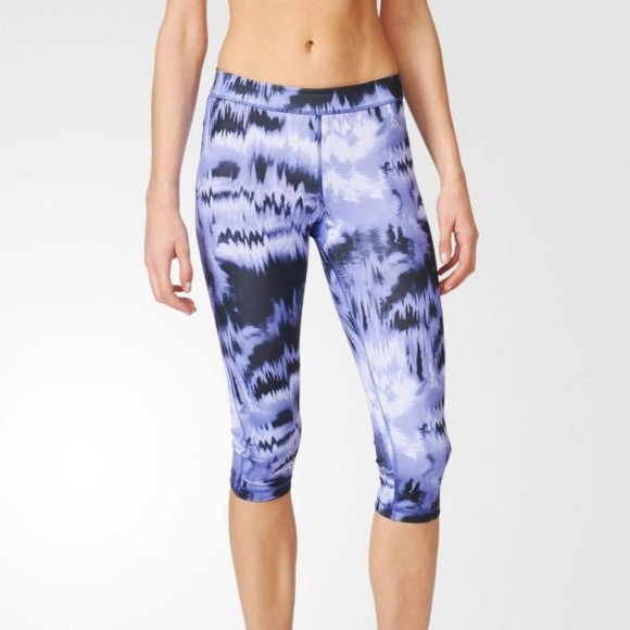 ADIDAS Originals Printed Capri Tights - Picture 1 of 2